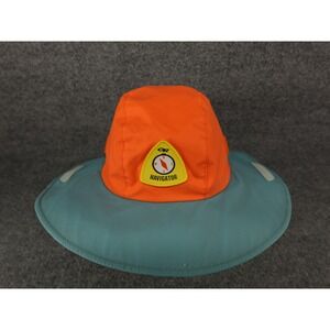 Outdoor Research Navigator Sun Hat Mens Large Orange Blue Wide Brim RN 97085